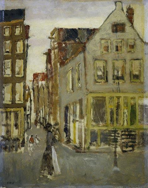 George Hendrik Breitner The Lauriergracht at the Tweede Laurierdwarsstraat oil painting image